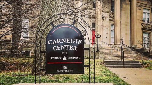 Carnegie Center for Literacy & Learning sign