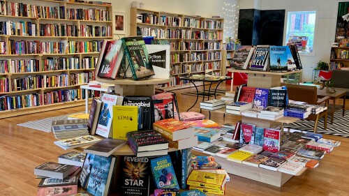 Bookshelves at So & So books. 