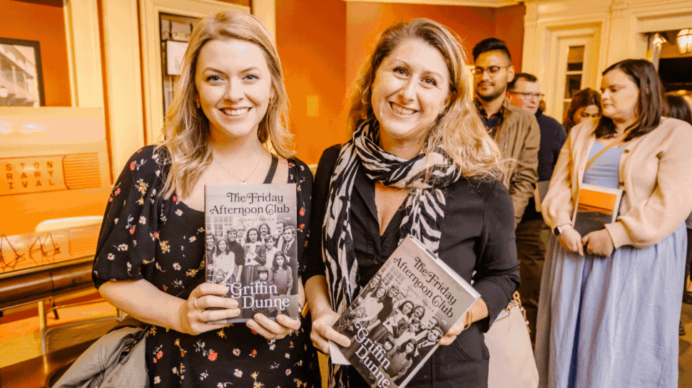A GIF showing attendees at the Charleston Literary Festival.