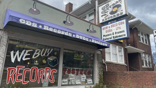 The front of record store CD Central.