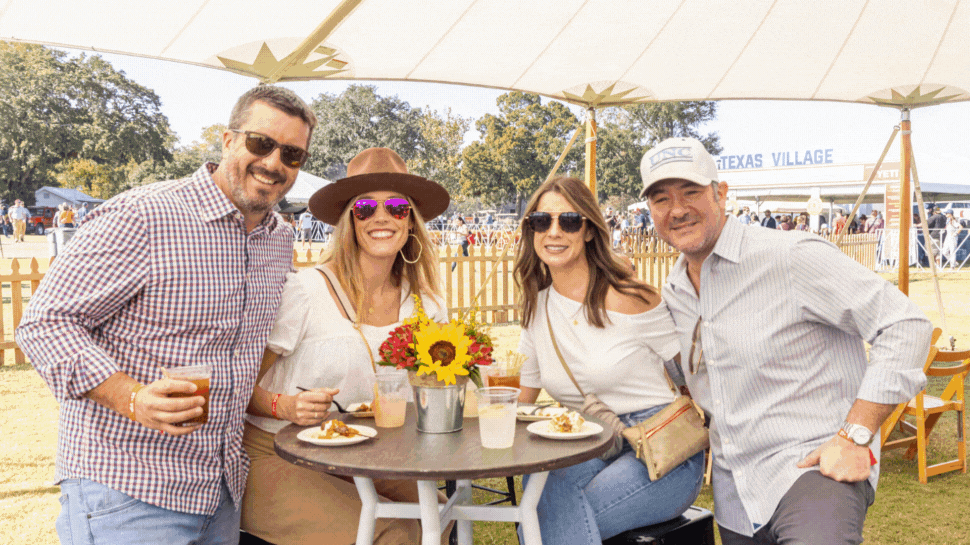 A GIF of attendees at the Holy Smokes BBQ Festival.
