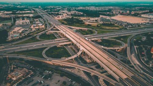 aerial view of Loop 1604 and I-10. | Photo via @skylinedronetx