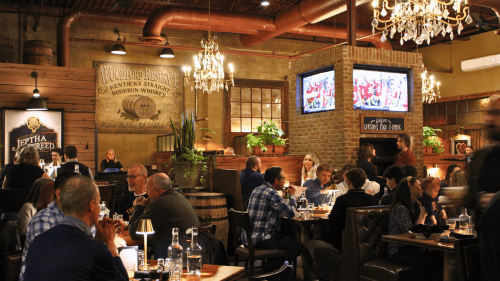 People eating at Carson's Main Street location