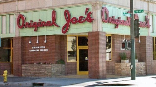 The exterior of Original Joe's.