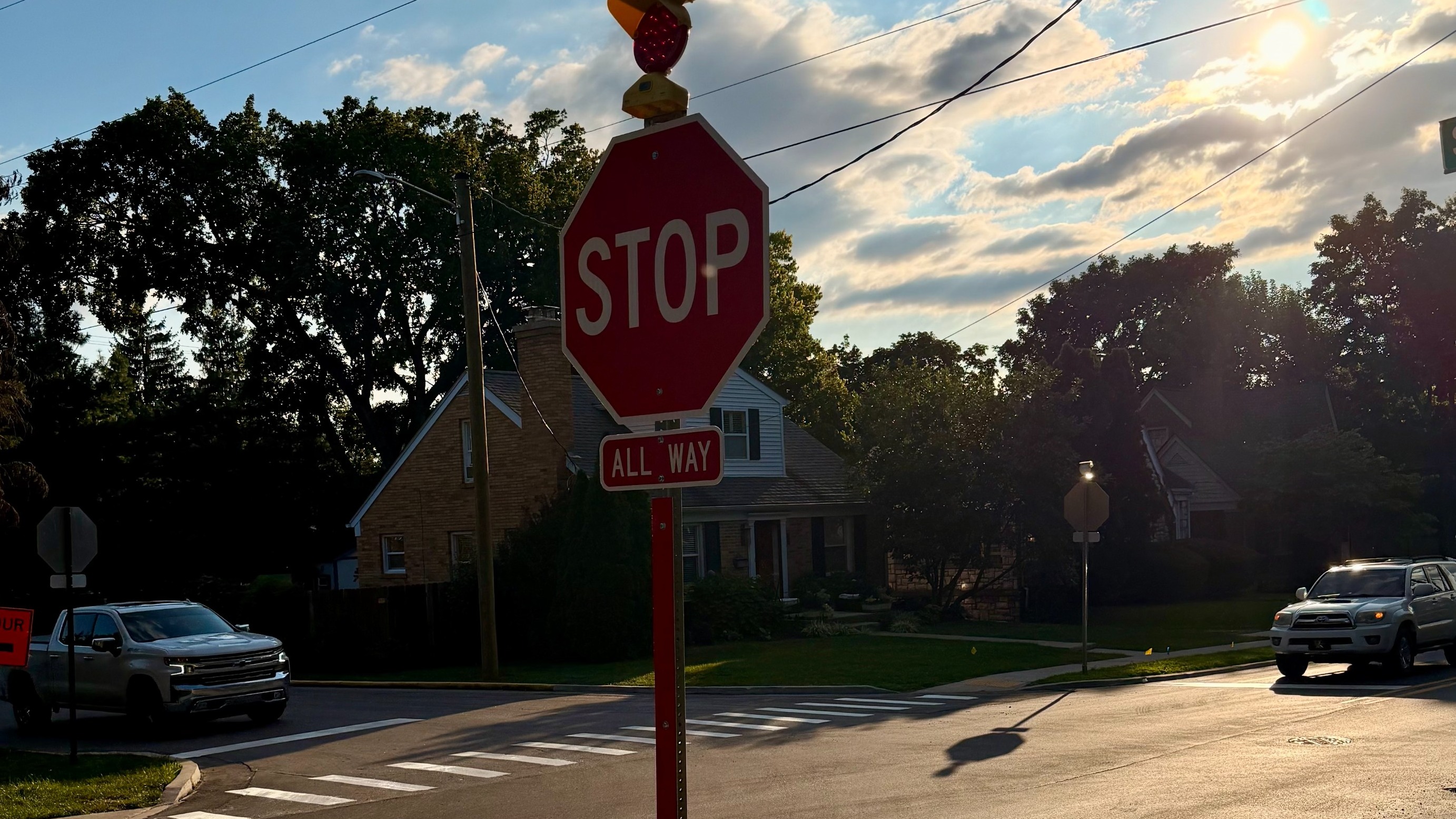 A four way stop. 